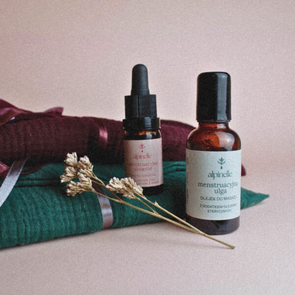 zestaw produktów Menstruacyjna Troska